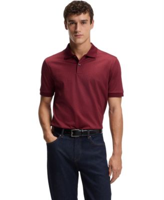 Men's Mercerized-Cotton Monogram Polo Shirt