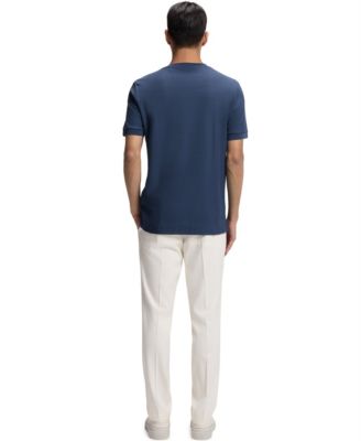 Men's Regular-Fit Structured Cotton T-Shirt