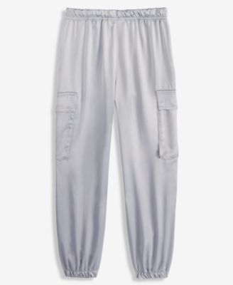 Epic Threads Girls 5-12 Satin Cargo Jogger Pants, Exclusive