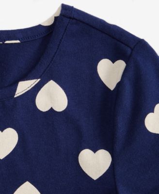 Girls 5-20 Heart-Print Long-Sleeve Dress, Macy's Exclusive