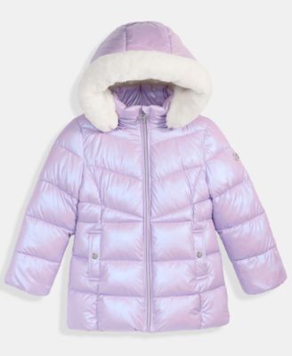 Toddler and Little Girls Stadium Puffer Jacket