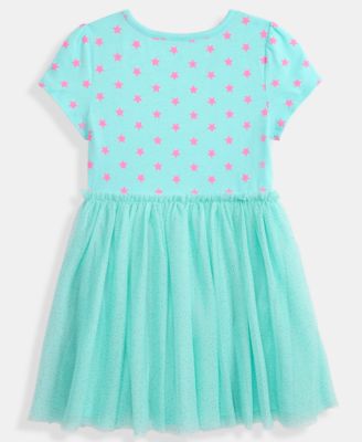 Girls Toddler 2T-4T Star-Print Short-Sleeve Tutu Dress, Macy's Exclusive