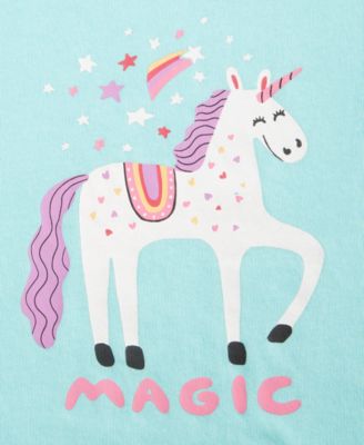 Girls Toddler 2T-4T Unicorn Graphic T-Shirt, Macy's Exclusive