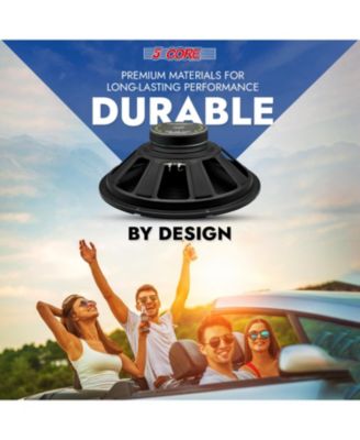 15" Subwoofer 2Pcs 450W Car Audio 4Ohm Deep Bass Sub Woofer