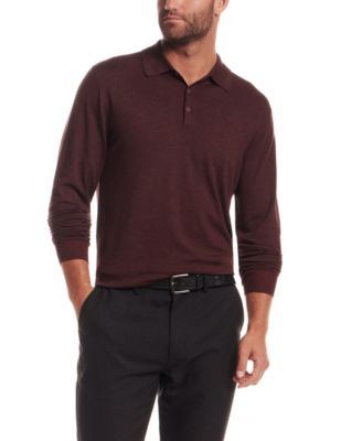Men's Long-Sleeve Polo Sweater