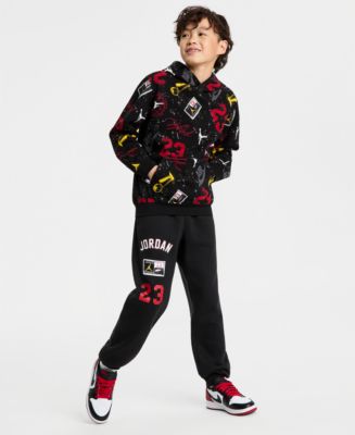 JORDANセットアップ Jordan Boys' 8-20 Street Champ Printed Pull On Hoodie and Street
