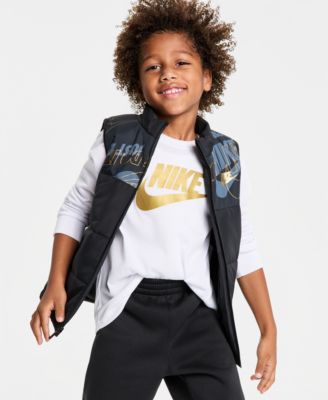 Boys' 4-7 Crewneck T-Shirt, Vest and Pants, 3-Piece Set
