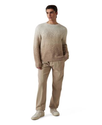 Men's Long-Sleeve Stripe Pattern Sweater