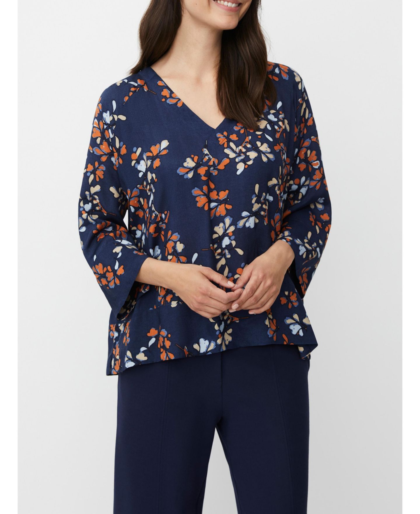 Женский топ Masai Copenhagen MaBenika V-Neck 3/4 Sleeve, цвет: Autumnal — фото 6