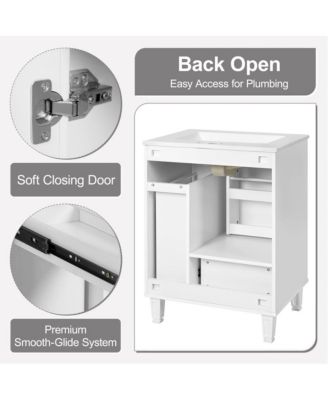 Modern Bathroom Vanity Sink & Deep Drawer