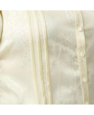 Plus Size 1950s Tie Cuff Blouse