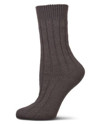 Women's Neutral Ribbed Knit Essential Boot Socks
