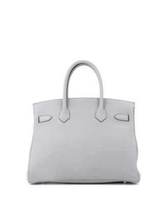 Birkin 30 Handbag Grey Togo with Palladium Hardware