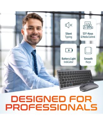 N35 Wireless Slim Keyboard & Mouse Combo (DKMKITMIN35-WB)