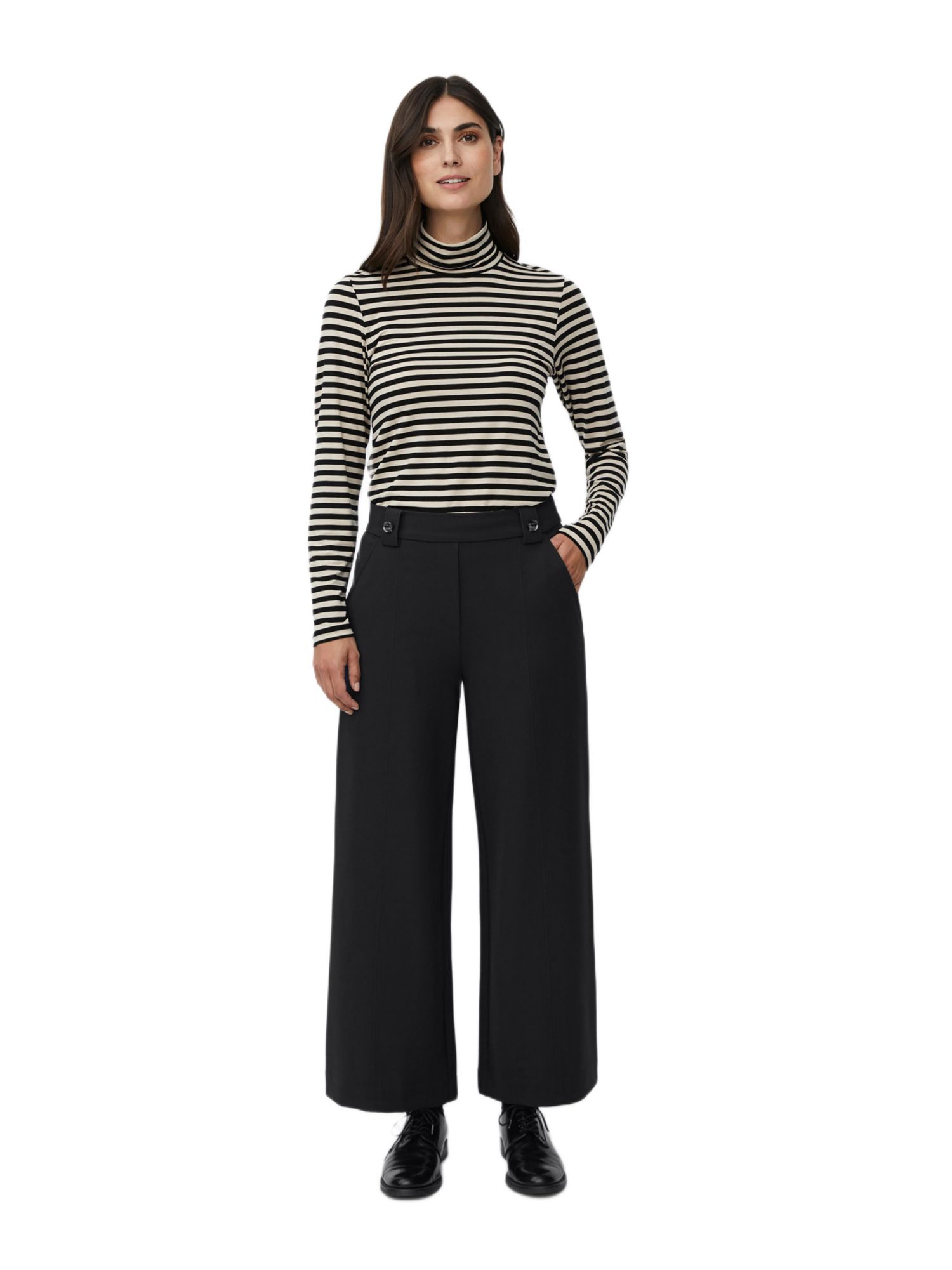 Women's Cropped Wide Leg Pants