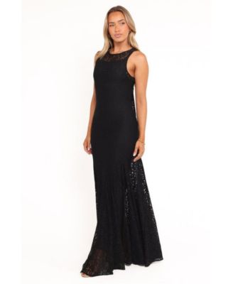 Women's Keani Maxi Dress - Black Lace