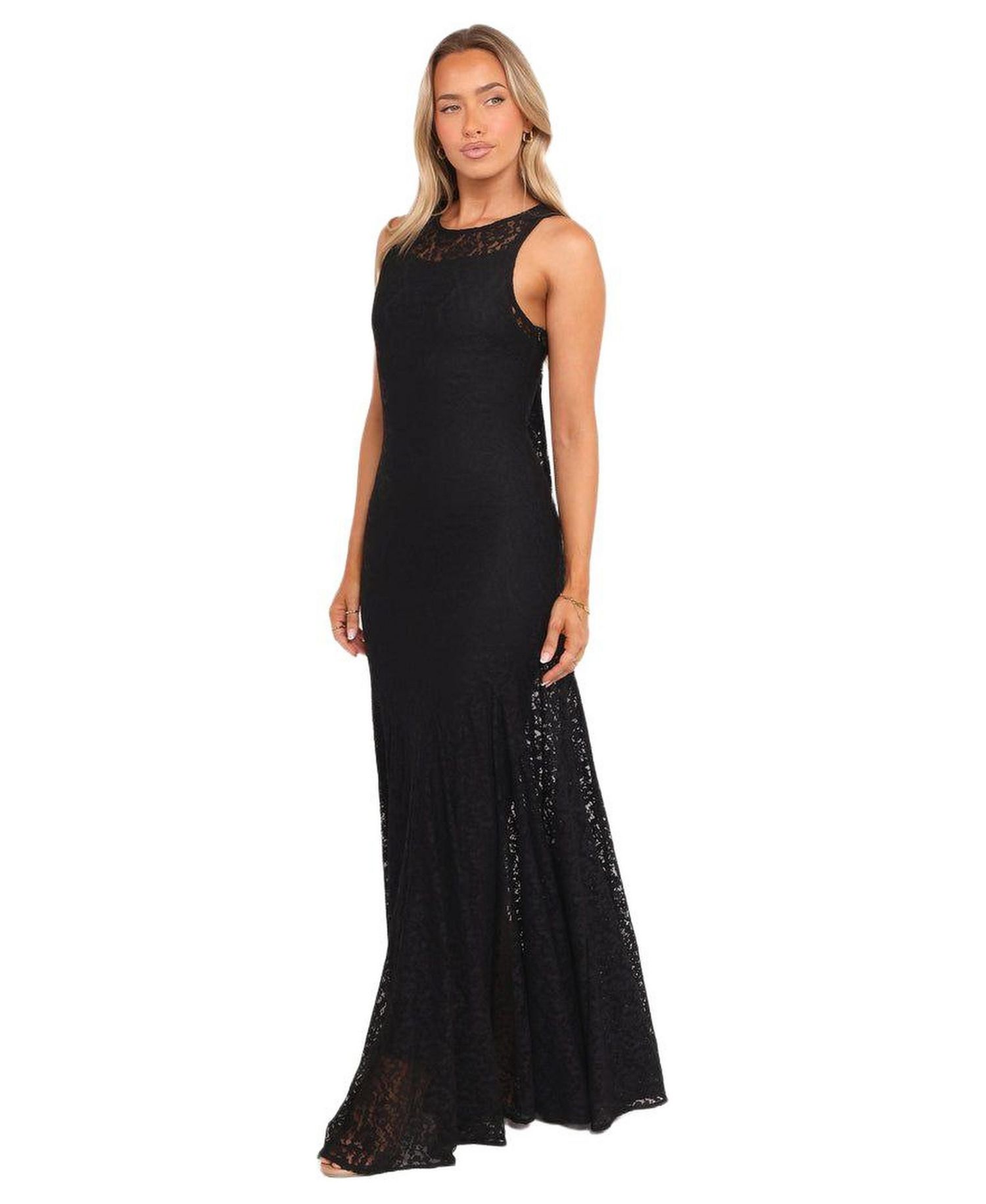 Women's Keani Maxi Dress - Black Lace