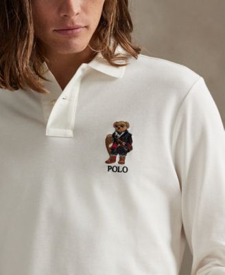 Men's Classic Fit Polo Bear Long-Sleeve Polo Shirt
