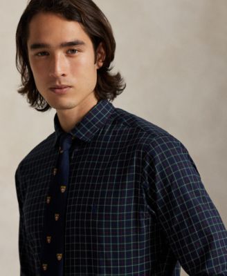 Men's Classic-Fit Plaid Twill Shirt
