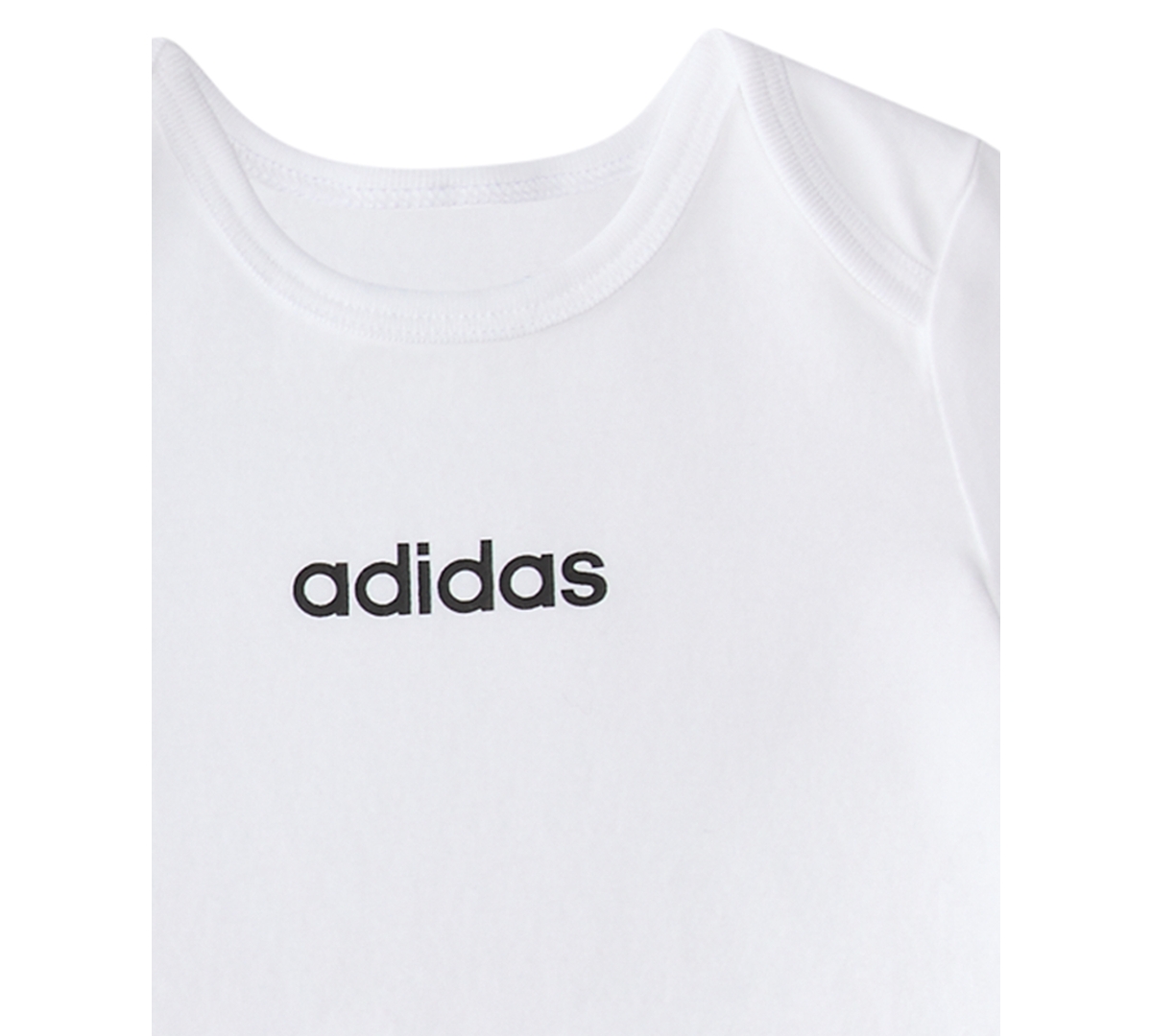 adidas Baby Boys 3-Piece Printed Long Sleeve Bodysuit, Short Bodysuit and Pants Set