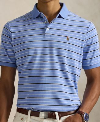 Men's Striped Short-Sleeves Polo Shirt