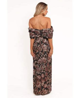 Women's Lilia Maxi Dress - Black Floral