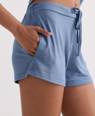 Women's Essential Knit Shorts in Blue