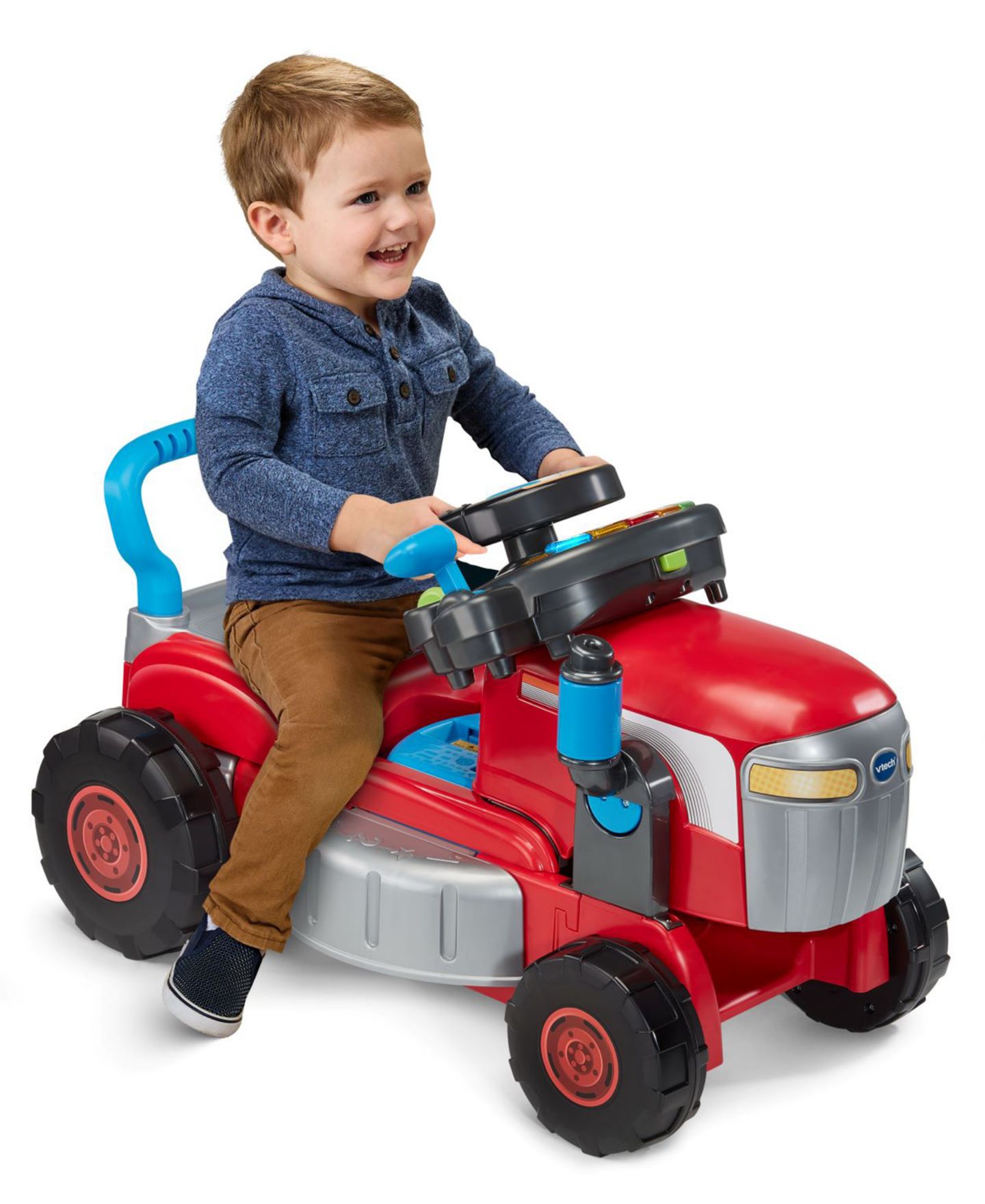 Детская игрушка VTech Get Growing 3-in-1 Ride-On Tractor & Lawn Mower, Ages 12-36 Months — фото 7