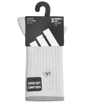 Women's 3-Pack Cushioned Comfort 2.0 Crew Socks