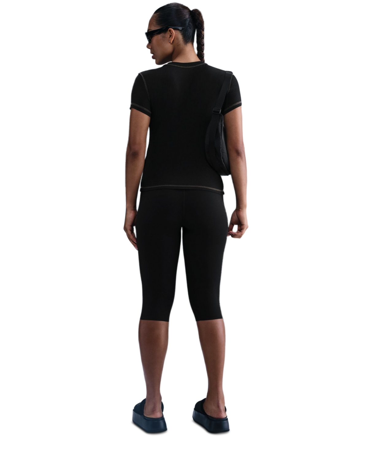Nike Sportswear Women's Short Sleeve Cropped Top In Black