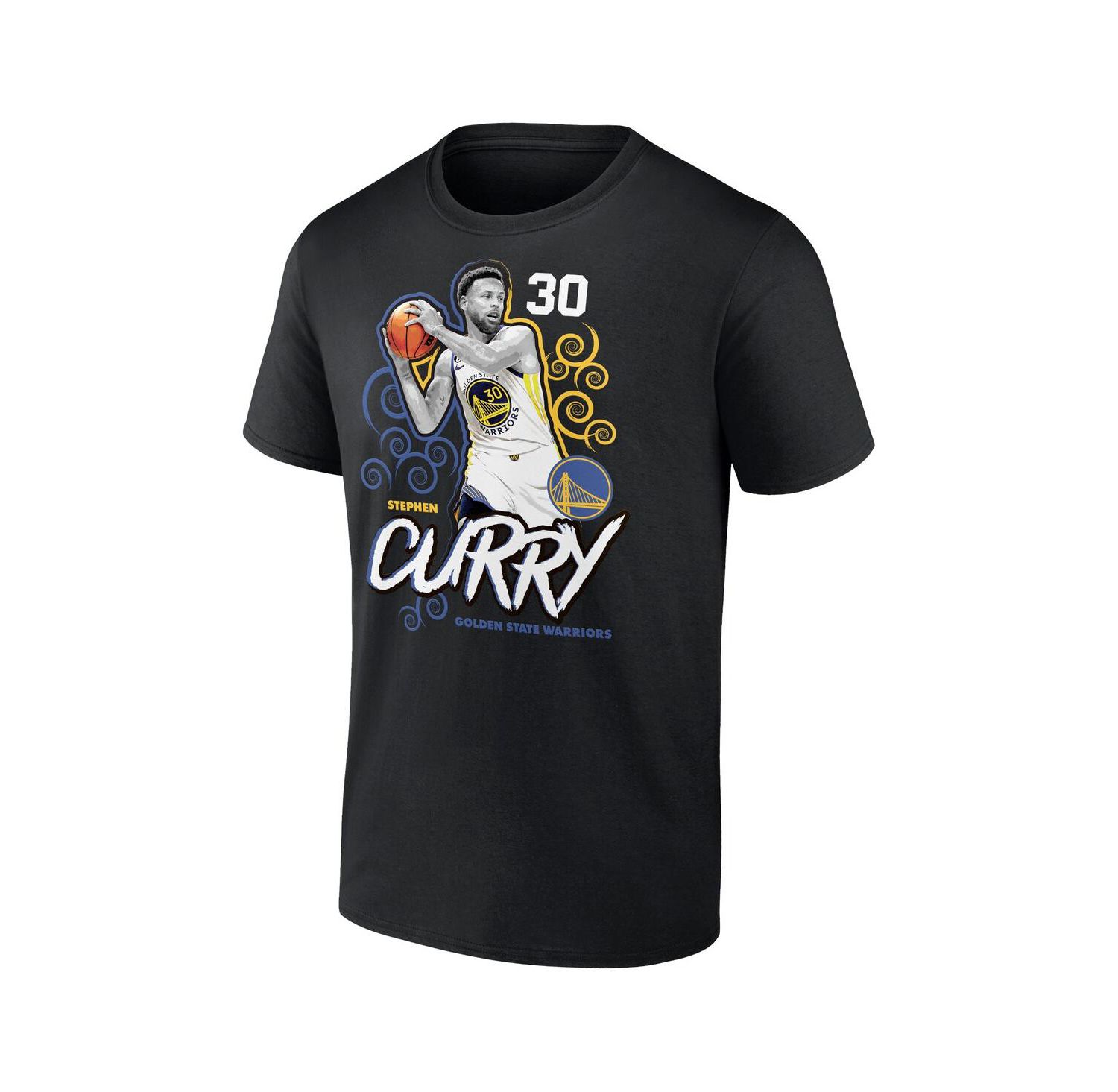 Men's Stephen Curry Black Golden State Warriors Competitor T-Shirt