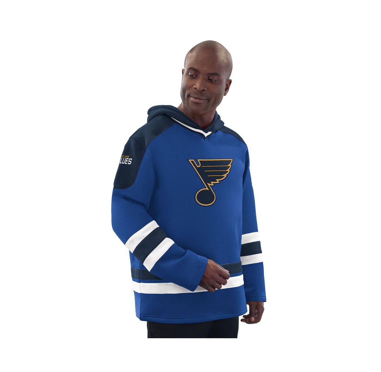 Men's Blue/Navy St. Louis Blues Hockey Pullover Hoodie