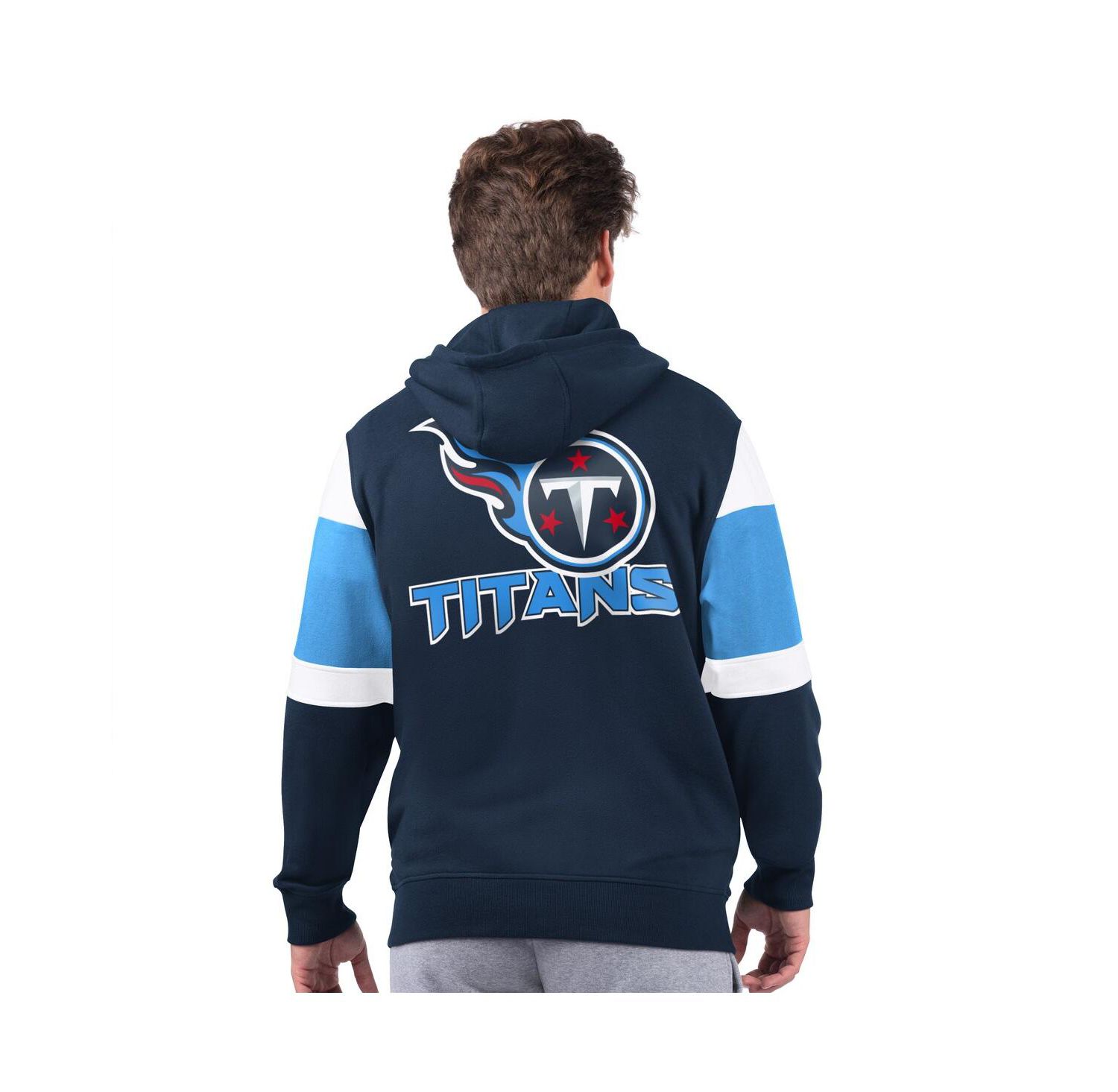 Men's Navy Tennessee Titans Extreme Full-Zip Hoodie