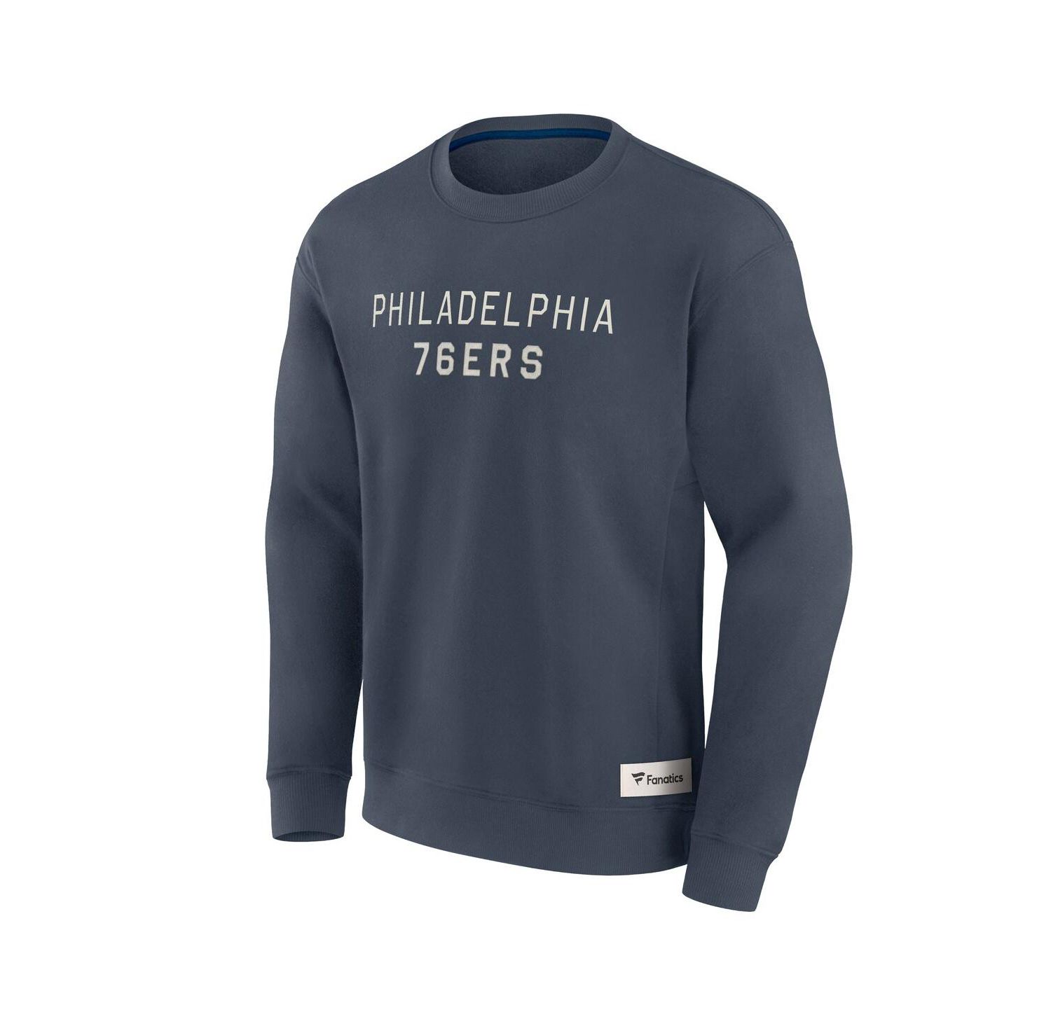 Men's Blue Philadelphia 76ers Elements Future Ground Lettering Pullover Sweatshirt