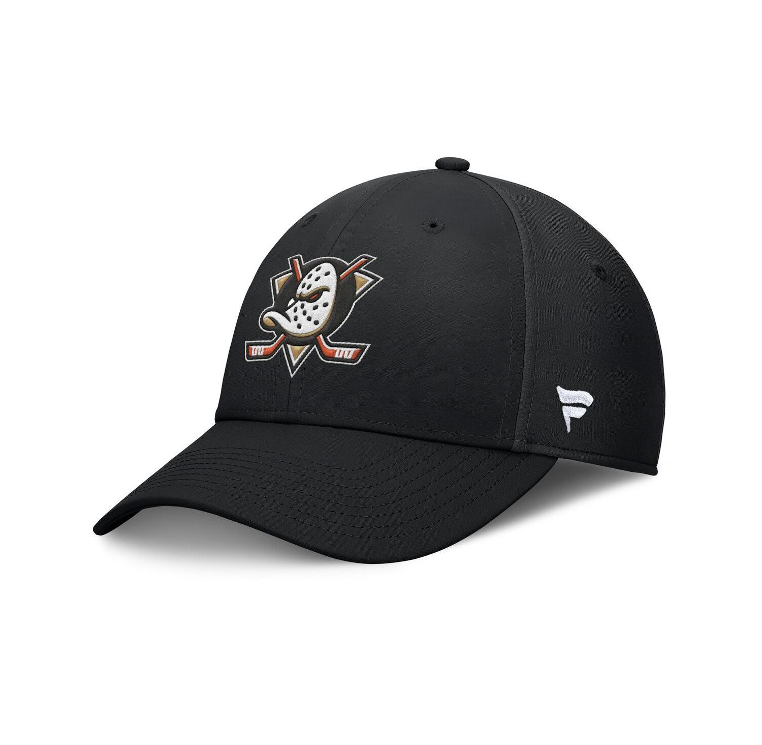 Men's Black Anaheim Ducks Core Primary Logo Flex Hat