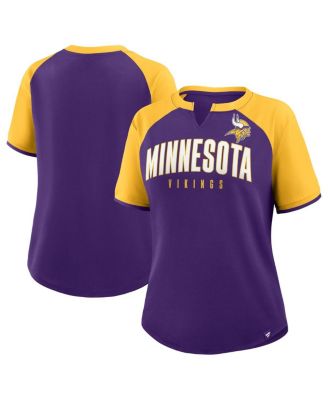 Women's Purple/Gold Minnesota Vikings Height Advantage T-Shirt