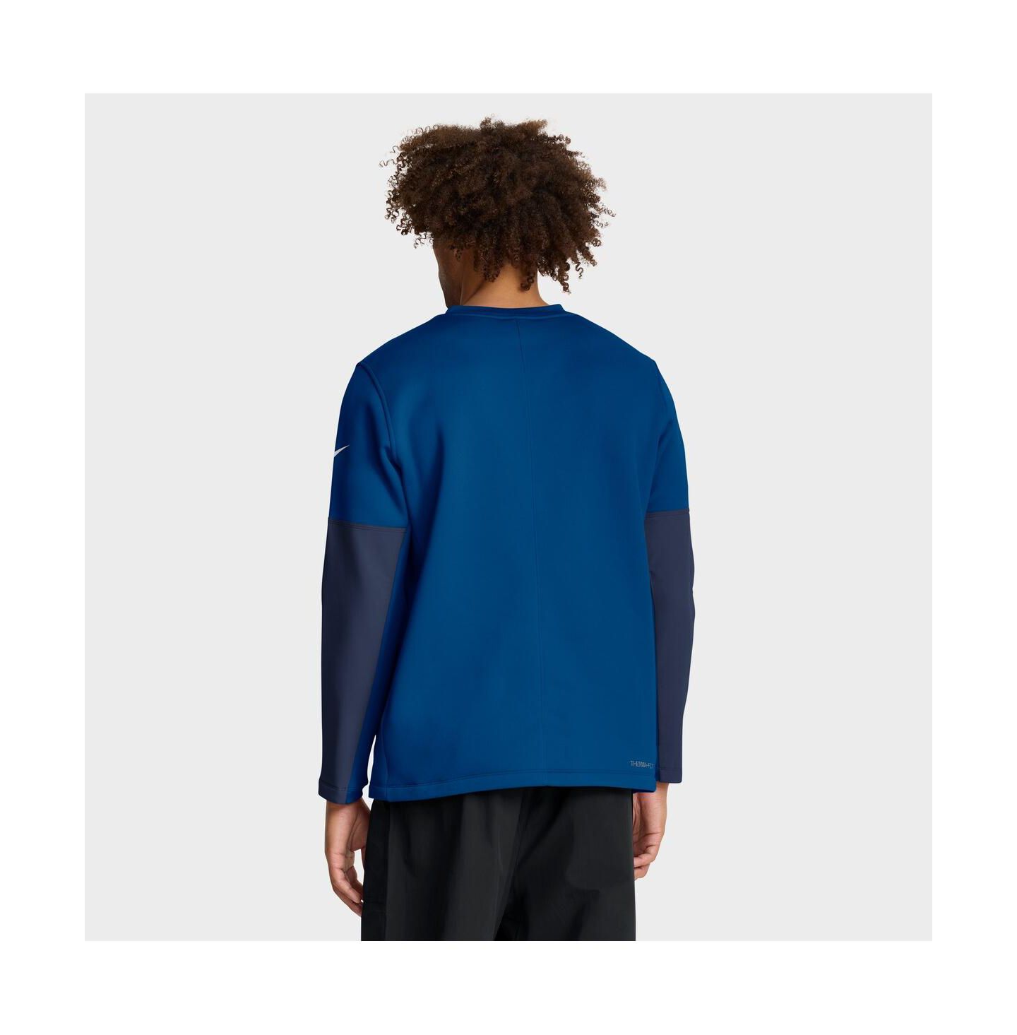 Мужская футболка Nike Royal Indianapolis Colts Sideline Coach Therma-FIT Long Sleeve — фото 3