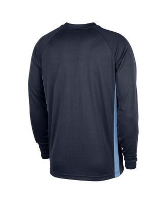 Men's Navy Memphis Grizzlies 2025/26 Authentic Pre-Game Legend Dri-FIT Long Sleeve Shooting T-Shirt