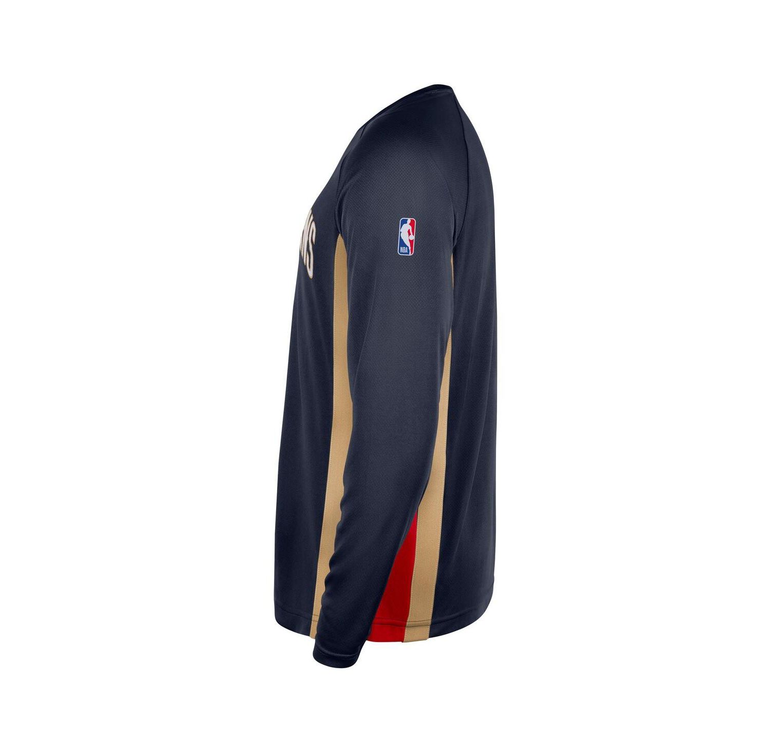 Men's Navy New Orleans Pelicans 2025/26 Authentic Pre-Game Legend Dri-FIT Long Sleeve Shooting T-Shirt