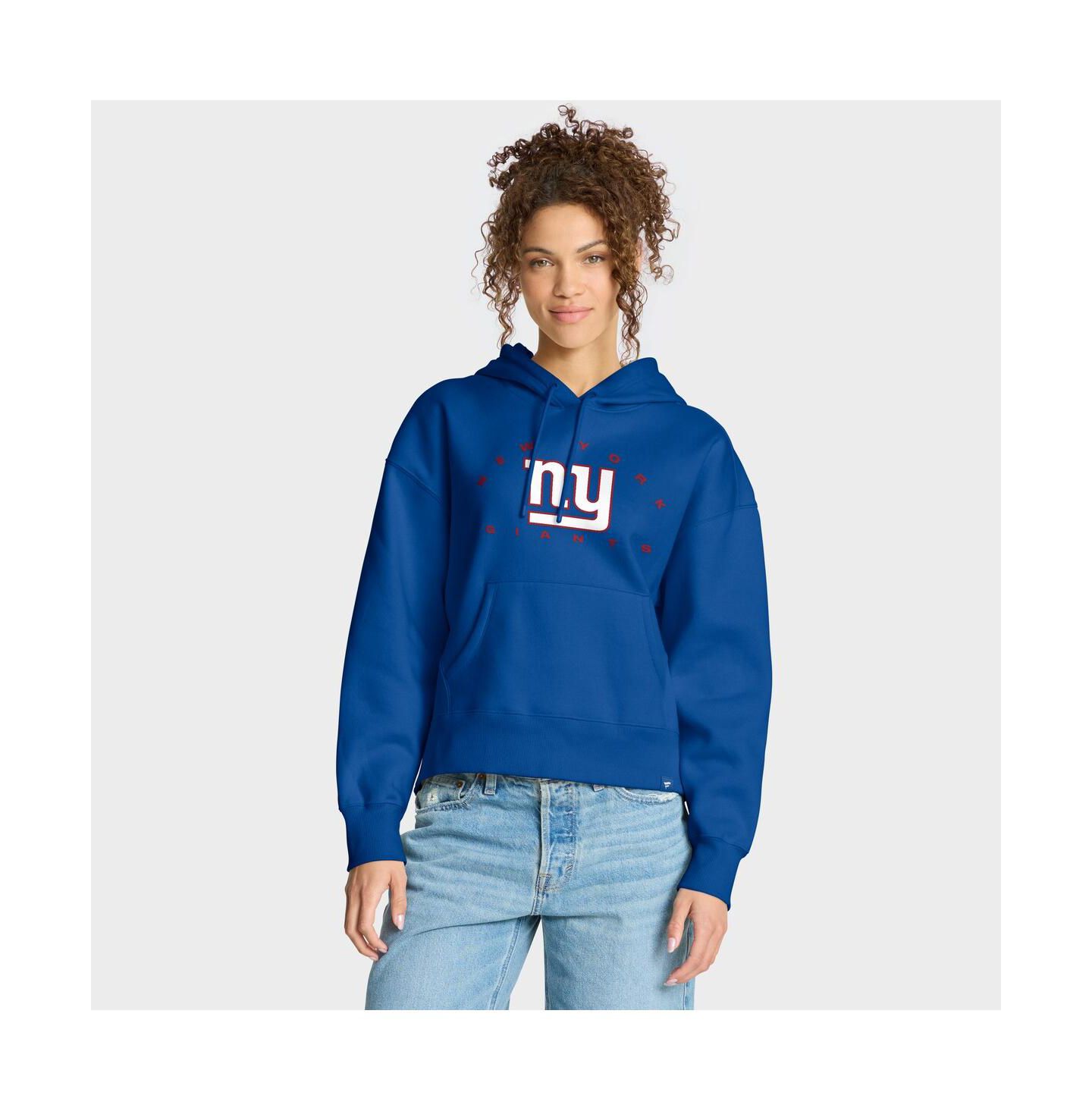 Женское худи Fanatics Royal New York Giants Eligible Receiver Legacy Pullover — фото 1