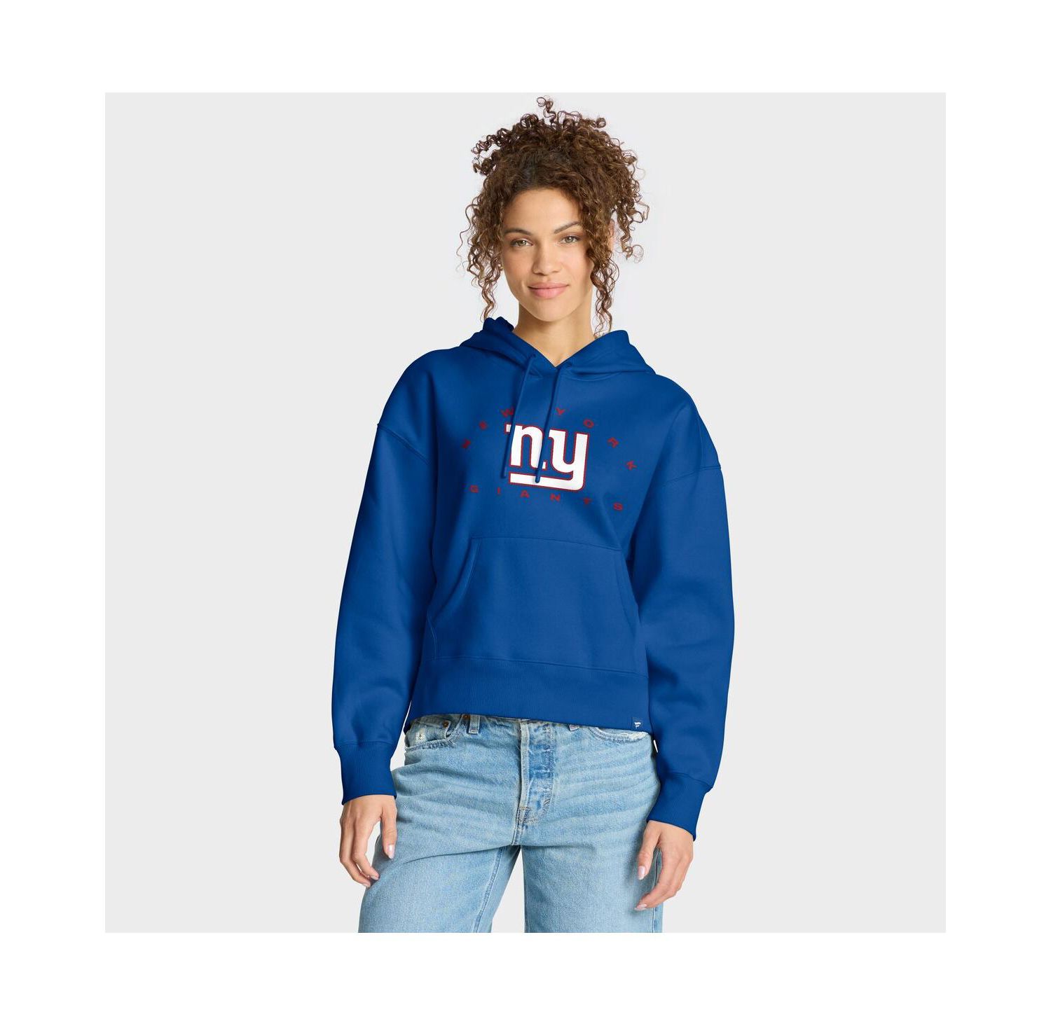 Women's Royal New York Giants Eligible Receiver Legacy Pullover Hoodie