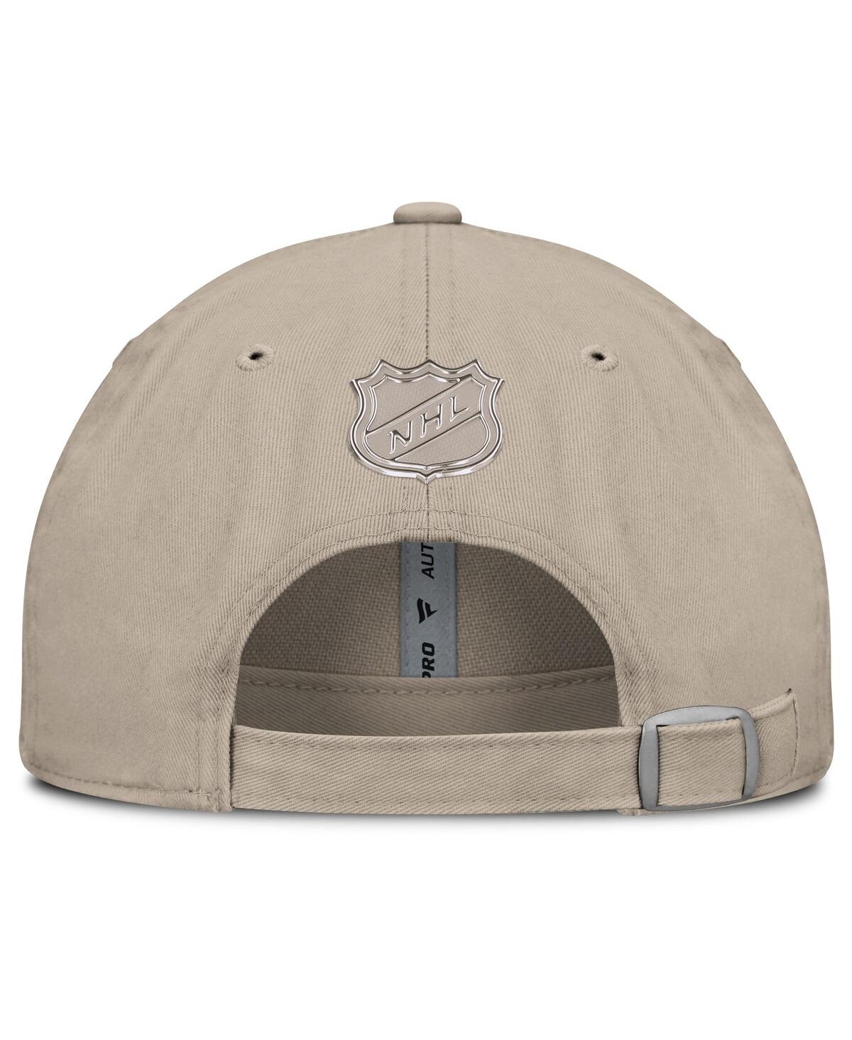 Fanatics Men's Tan Florida Panthers Authentic Pro Road Adjustable Hat In Neutral