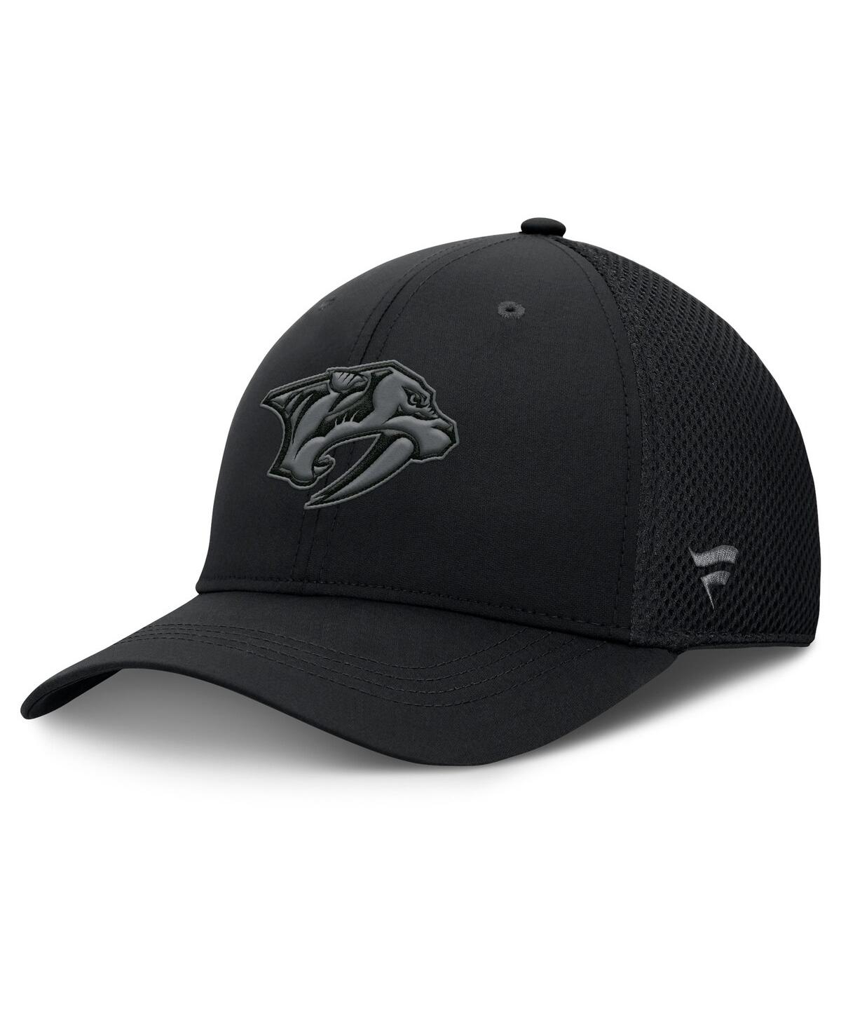 Fanatics Men's Black Nashville Predators Authentic Pro Road Flex Hat In Black