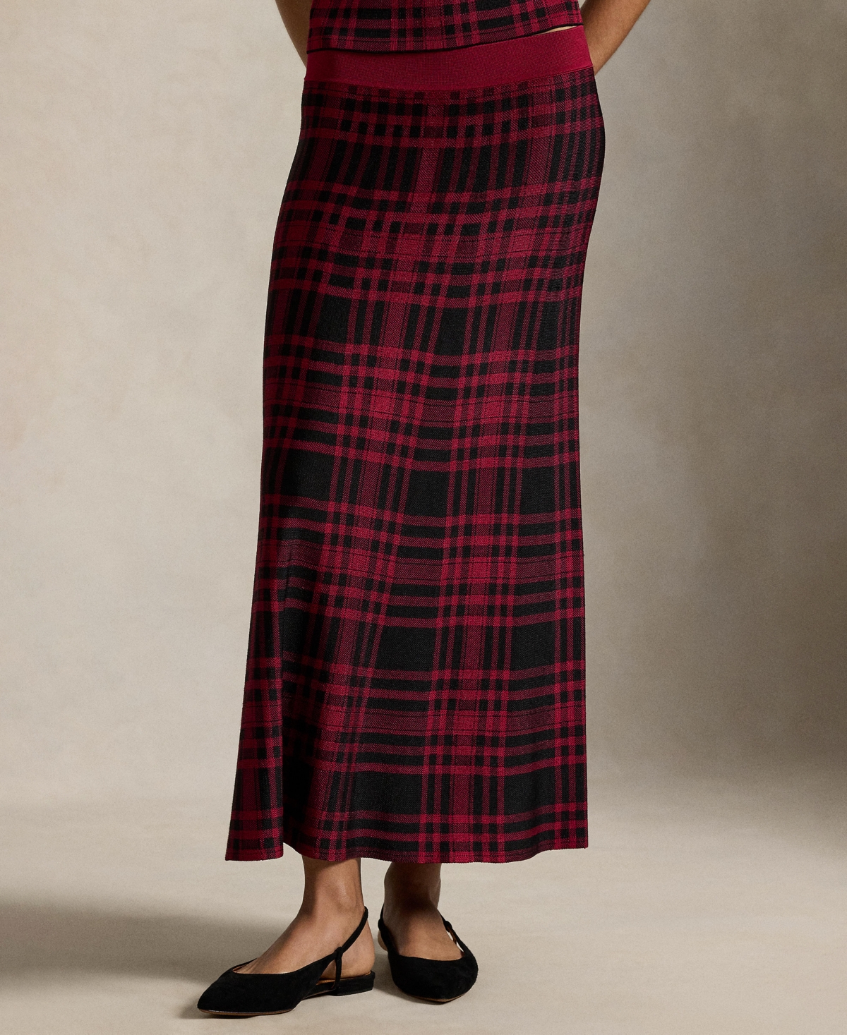Polo Ralph Lauren Women's Pull-on Sweater Midi Skirt In Multi