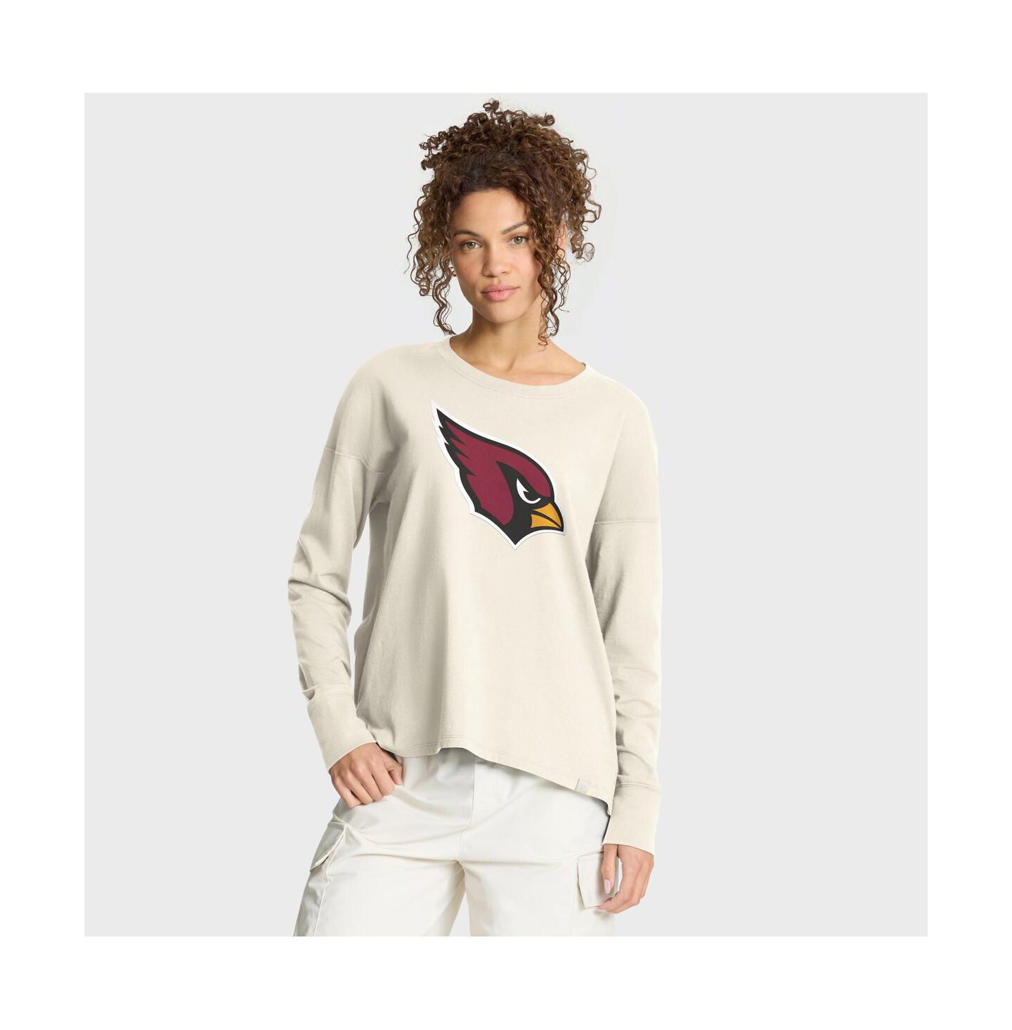 Женская футболка Fanatics Cream Arizona Cardinals Dove Legacy Long Sleeve — фото 1