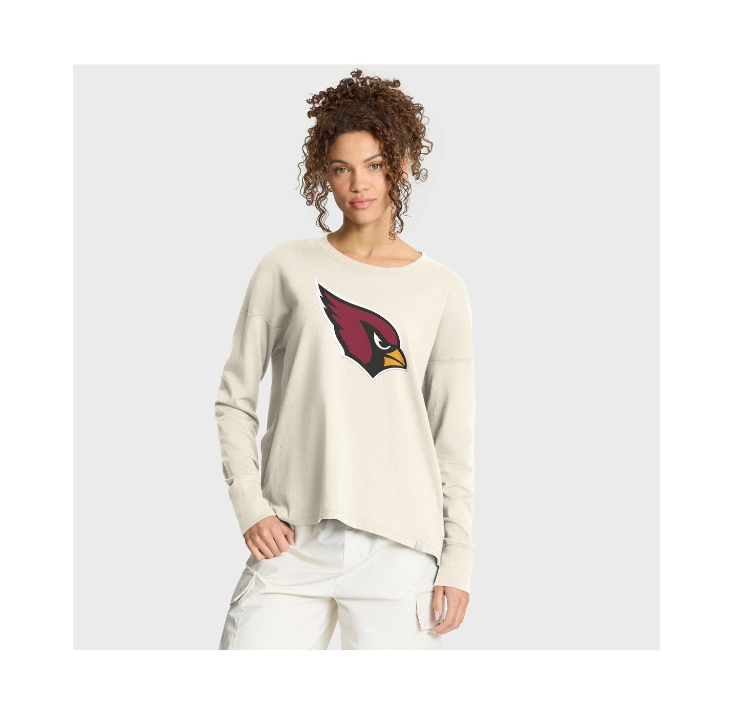 Women's Cream Arizona Cardinals Dove Legacy Long Sleeve T-Shirt