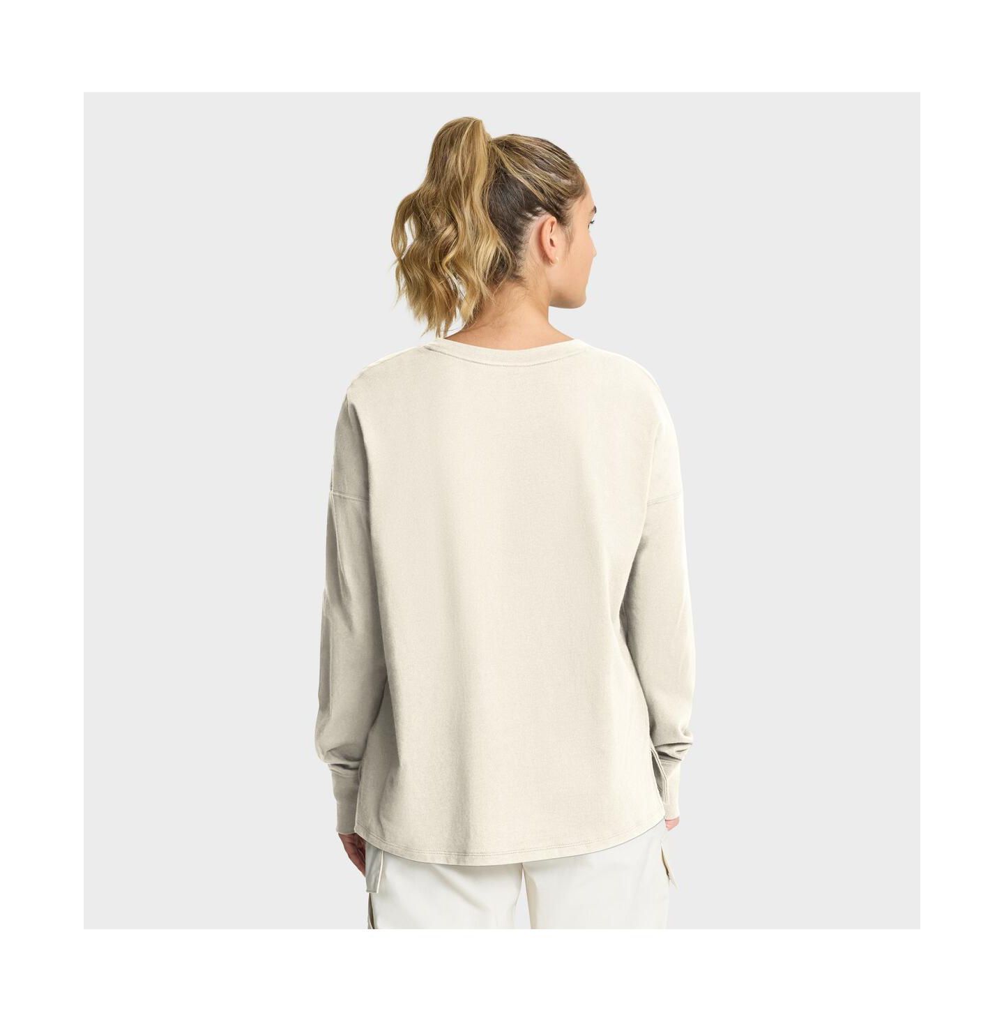 Женская футболка Fanatics Cream Los Angeles Chargers Dove Legacy Long Sleeve — фото 2