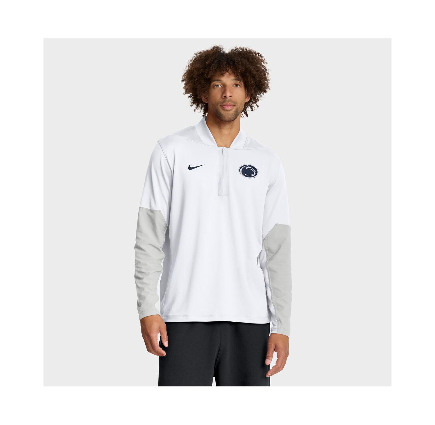 Men's White Penn State Nittany Lions One Goal Performance Half-Zip Pullover Hoodie