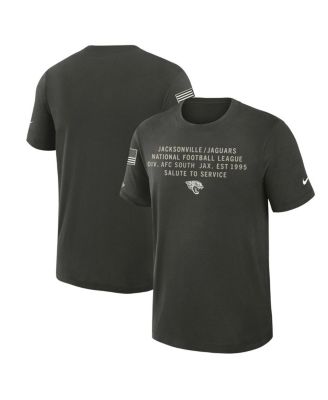 Nike - Men's Forest Green Jacksonville Jaguars 2025 Salute to Service Sideline Slub Dri-FIT T-Shirt