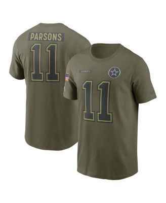Nike - Men's Micah Parsons Olive Dallas Cowboys 2025 Salute to Service Name Number T-Shirt